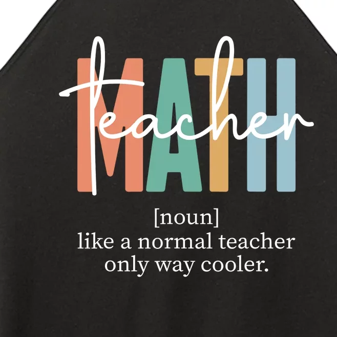 Funny Math Teacher Definition For Women Men Women’s Perfect Tri Rocker Tank