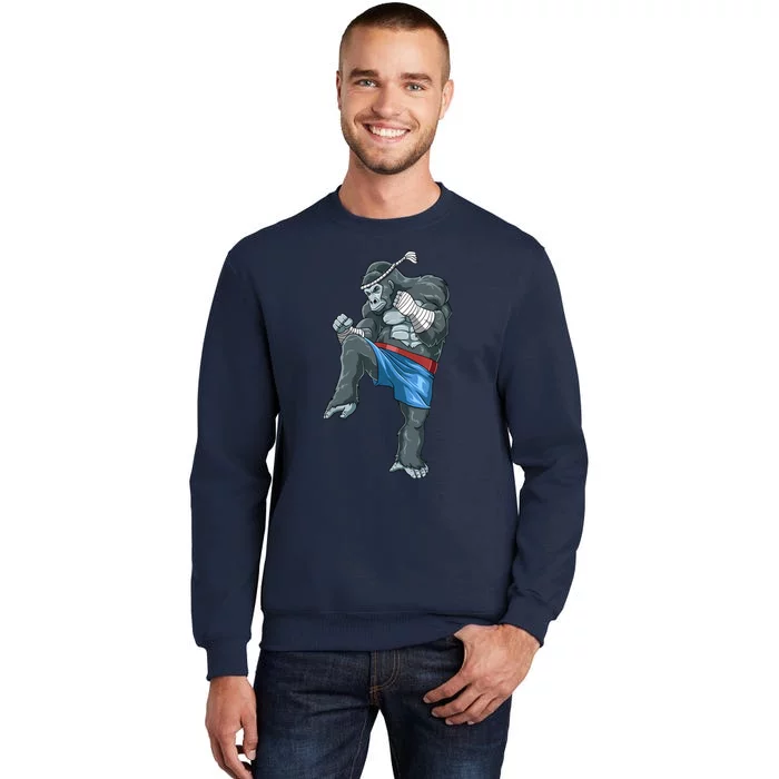 Funny Muay Thai Gorilla Thai Boxing Sweatshirt