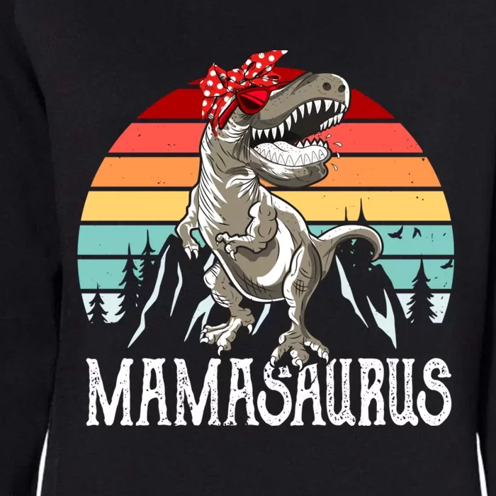 Funny Mamasaurus T Rex Dinosaur Mama Saurus Family Matching Gift Womens California Wash Sweatshirt