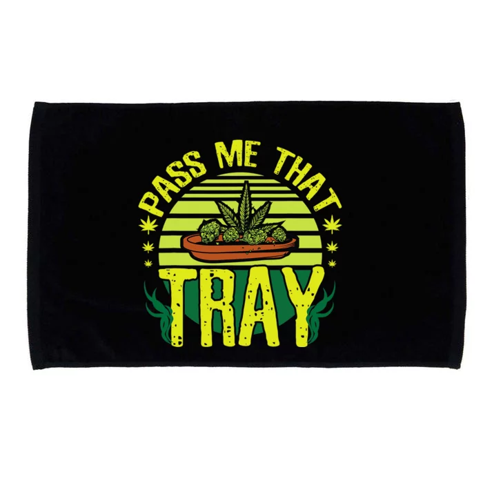 Funny Marijuana Tray Blunt Joint Leaf Weed Microfiber Hand Towel