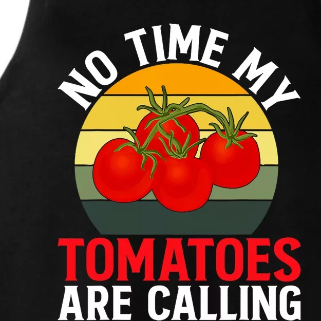 Funny My Tomato Calling Gardener Veggie Pun Tomatoes Foodie Ladies Tri-Blend Wicking Tank