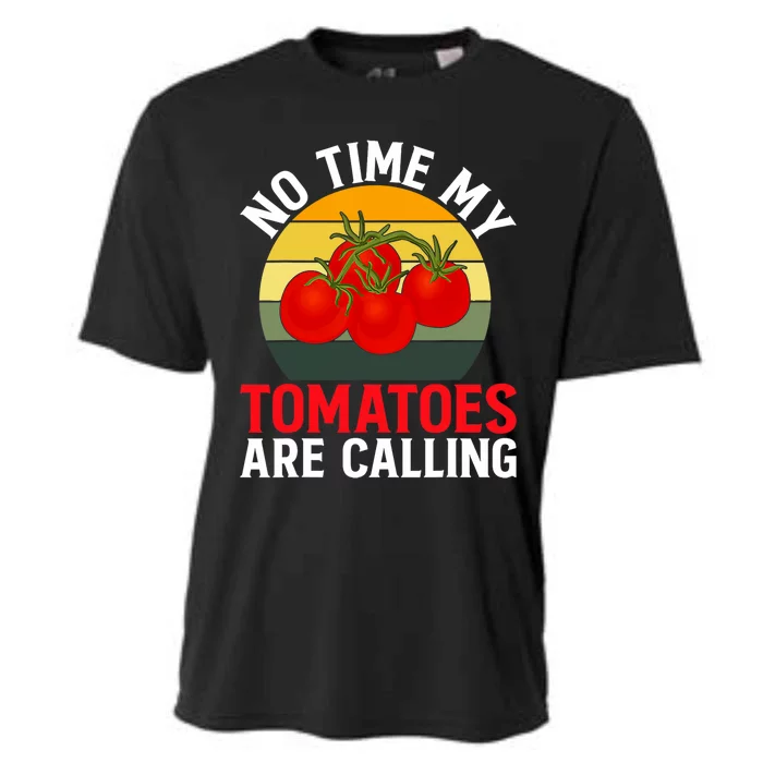 Funny My Tomato Calling Gardener Veggie Pun Tomatoes Foodie Cooling Performance Crew T-Shirt