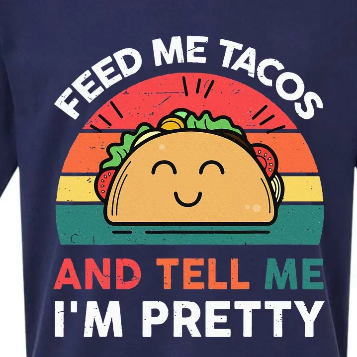 Feed Me Taco Mexican Tuesday Fiesta Kids Funny Sueded Cloud Jersey T-Shirt