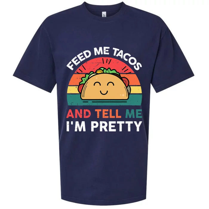 Feed Me Taco Mexican Tuesday Fiesta Kids Funny Sueded Cloud Jersey T-Shirt