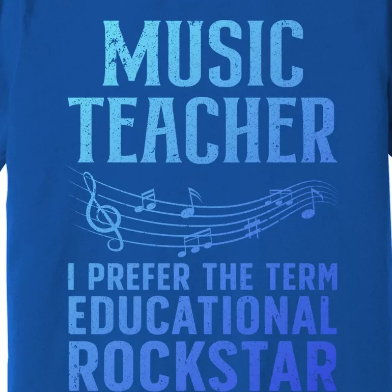 Funny Music Teacher Art Educational Rockstars Cute Gift Premium T-Shirt