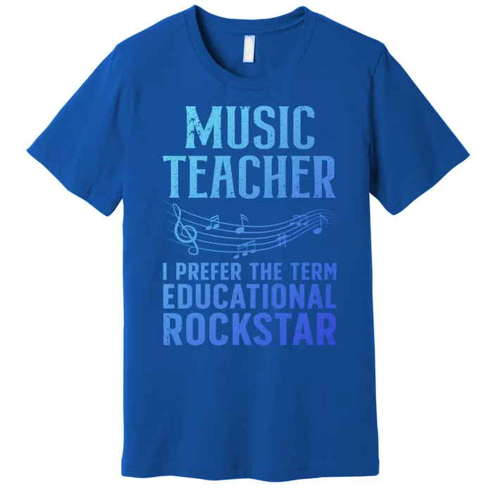 Funny Music Teacher Art Educational Rockstars Cute Gift Premium T-Shirt