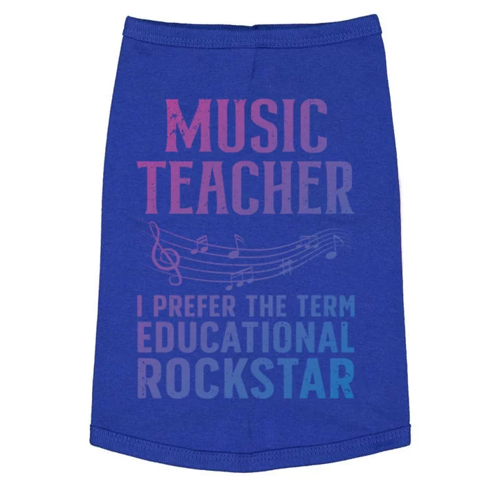 Funny Music Teacher Art Educational Rockstars Cute Gift Doggie Tank