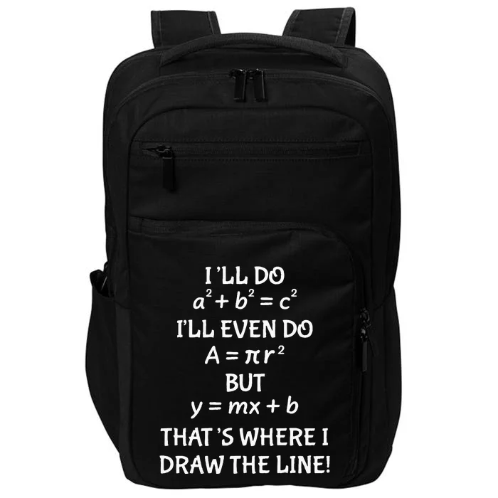 Funny Math Teacher Joke Women Fun Best Math Quotes Impact Tech Backpack