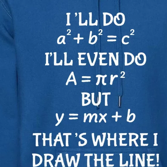 Funny Math Teacher Joke Women Fun Best Math Quotes Premium Hoodie