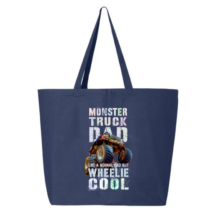 Funny Monster Truck Dad Like Normal Papa But Wheelie Cool Gift 25L Jumbo Tote