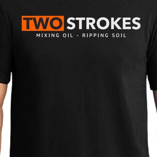 Funny Motocross Two Strokes Mixing Oil Ripping Soil Pajama Set