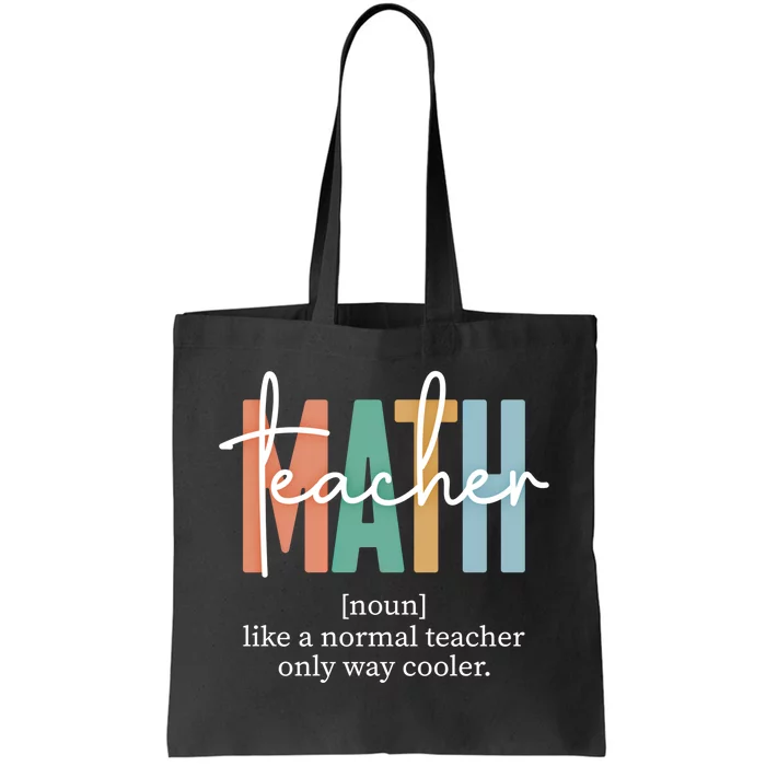 Funny Math Teacher Definition And Funny Gift Tote Bag