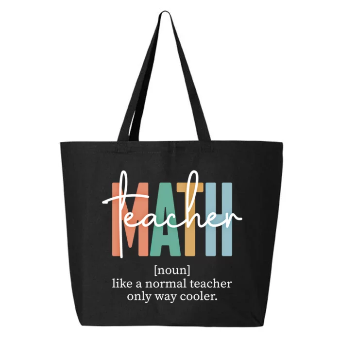 Funny Math Teacher Definition And Funny Gift 25L Jumbo Tote