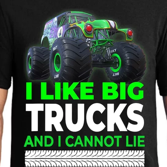 Funny Monster Truck I Like Big Trucks For Adults Pajama Set