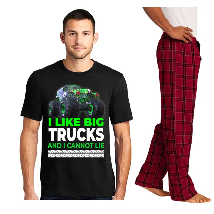 Funny Monster Truck I Like Big Trucks For Adults Pajama Set