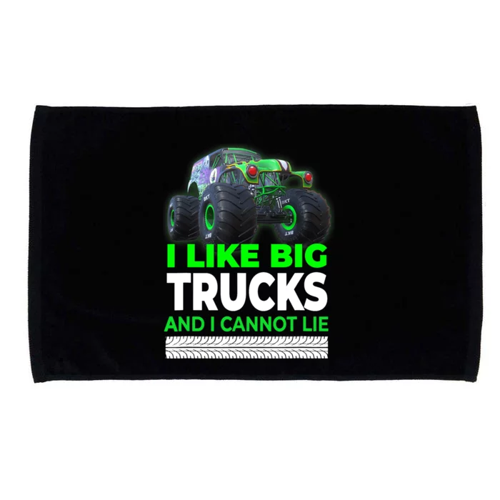 Funny Monster Truck I Like Big Trucks For Adults Microfiber Hand Towel