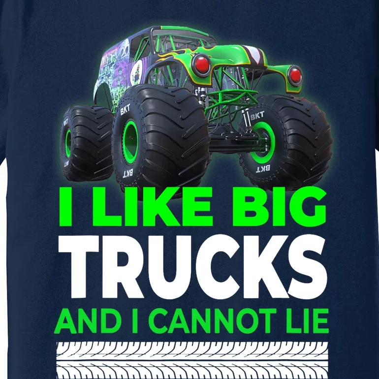 Funny Monster Truck I Like Big Trucks For Adults Premium T-Shirt