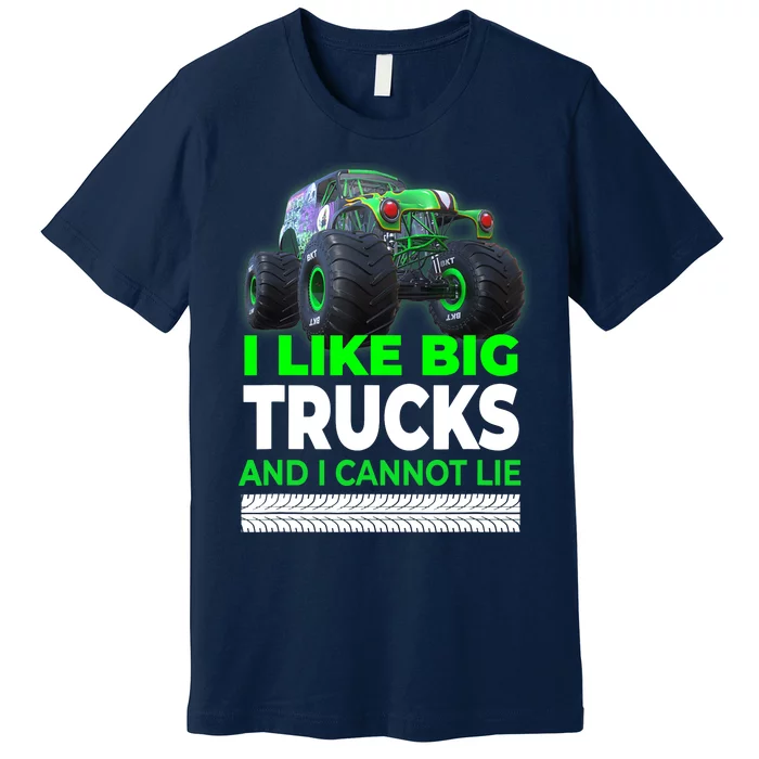 Funny Monster Truck I Like Big Trucks For Adults Premium T-Shirt