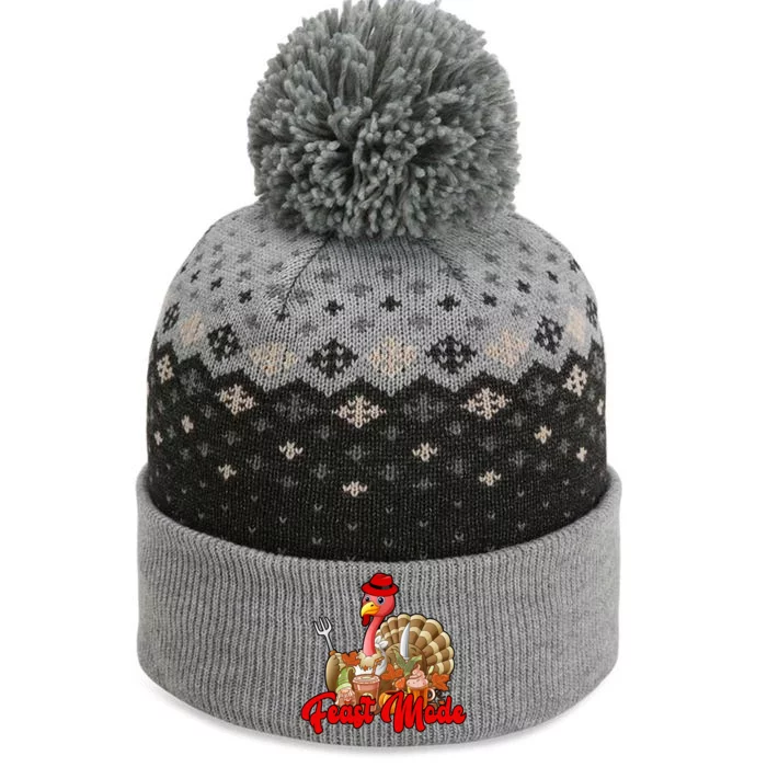 Feast Mode Turkey Thanksgiving Holiday The Baniff Cuffed Pom Beanie