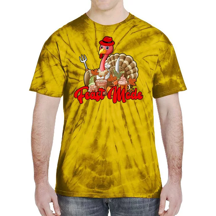 Feast Mode Turkey Thanksgiving Holiday Tie-Dye T-Shirt