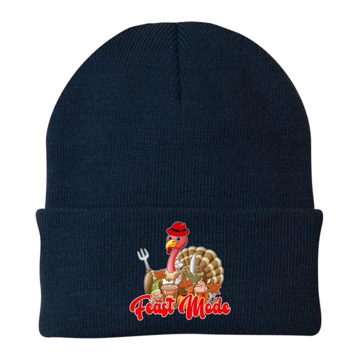 Feast Mode Turkey Thanksgiving Holiday Knit Cap Winter Beanie