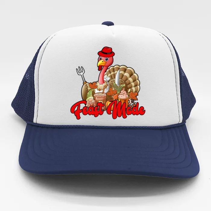 Feast Mode Turkey Thanksgiving Holiday Trucker Hat