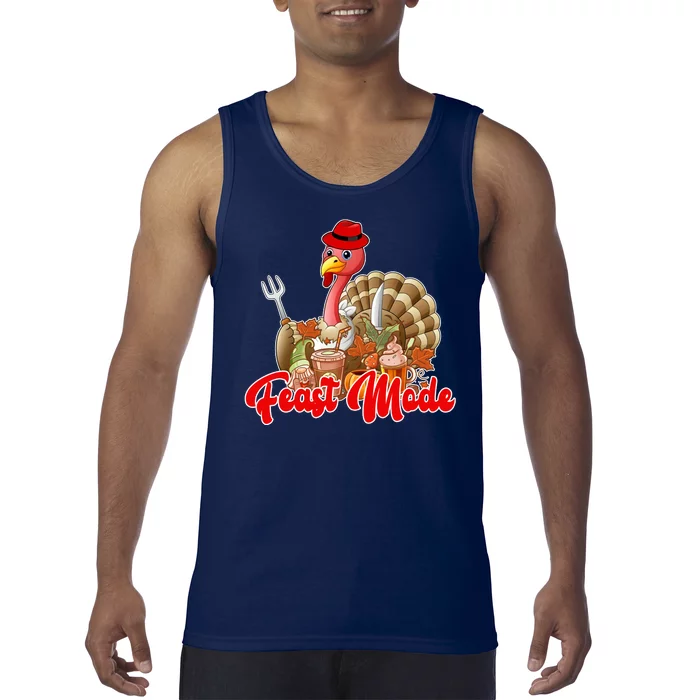 Feast Mode Turkey Thanksgiving Holiday Tank Top