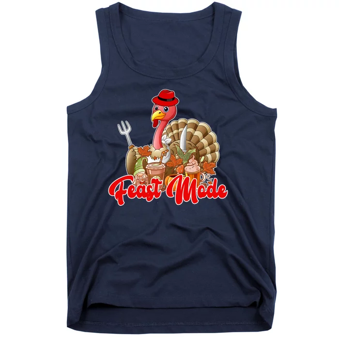 Feast Mode Turkey Thanksgiving Holiday Tank Top