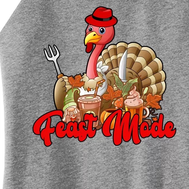 Feast Mode Turkey Thanksgiving Holiday Women’s Perfect Tri Rocker Tank