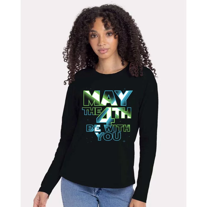 Funny May The 4th Be With You Womens Cotton Relaxed Long Sleeve T-Shirt