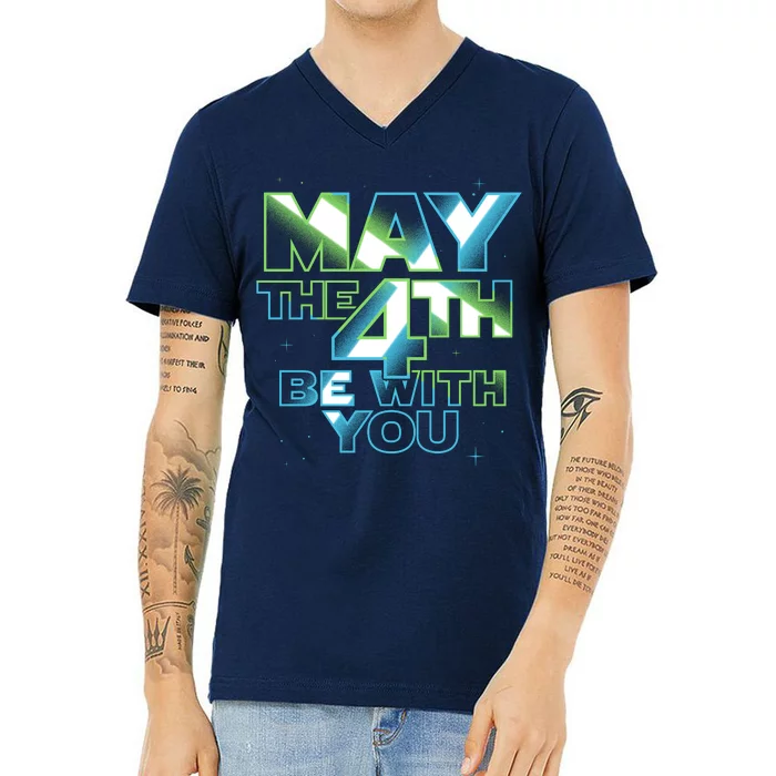 Funny May The 4th Be With You V-Neck T-Shirt