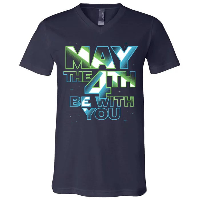 Funny May The 4th Be With You V-Neck T-Shirt