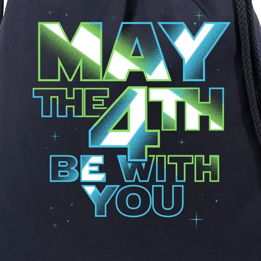 Funny May The 4th Be With You Drawstring Bag