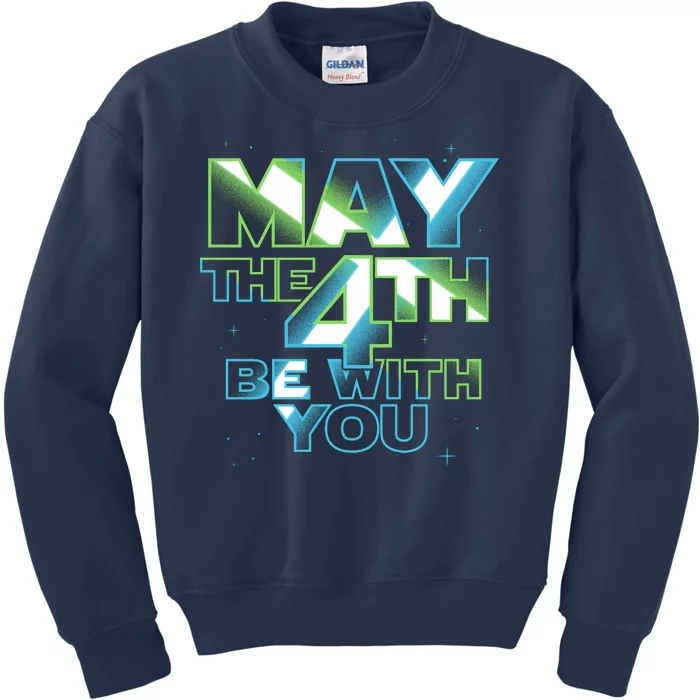 Funny May The 4th Be With You Kids Sweatshirt