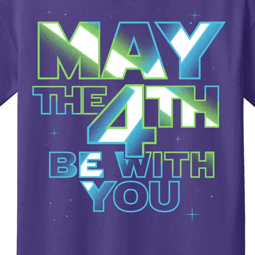 Funny May The 4th Be With You Kids T-Shirt