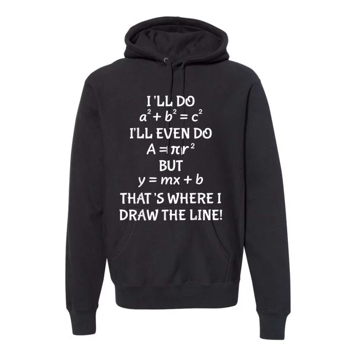 Funny Math Teacher Joke Men Women Fun Best Math Quotes Premium Hoodie