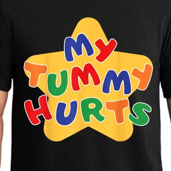 Funny My Tummy Hurts Star Pajama Set