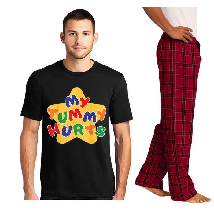 Funny My Tummy Hurts Star Pajama Set