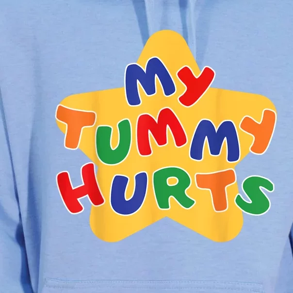 Funny My Tummy Hurts Star Unisex Surf Hoodie