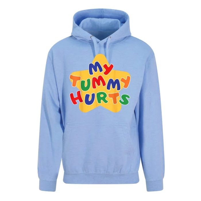 Funny My Tummy Hurts Star Unisex Surf Hoodie