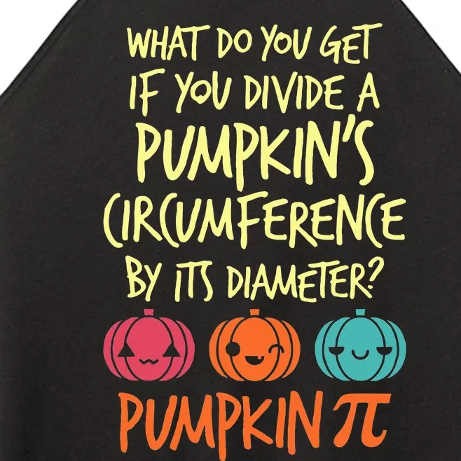 Funny Math Teacher Halloween Costume Pumpkin Pi Women’s Perfect Tri Rocker Tank