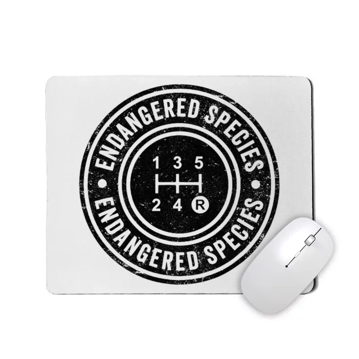 Funny Manual Transmission Stick Shift Endangered Mousepad