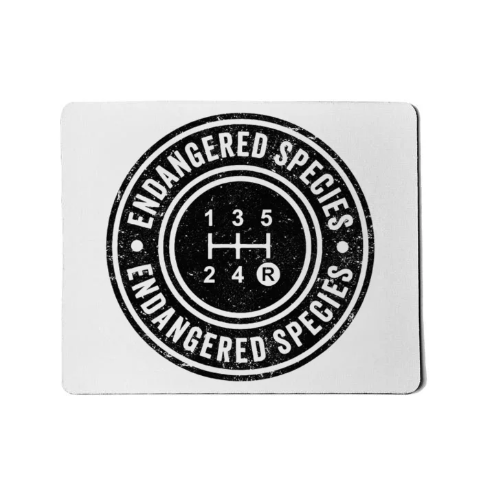 Funny Manual Transmission Stick Shift Endangered Mousepad