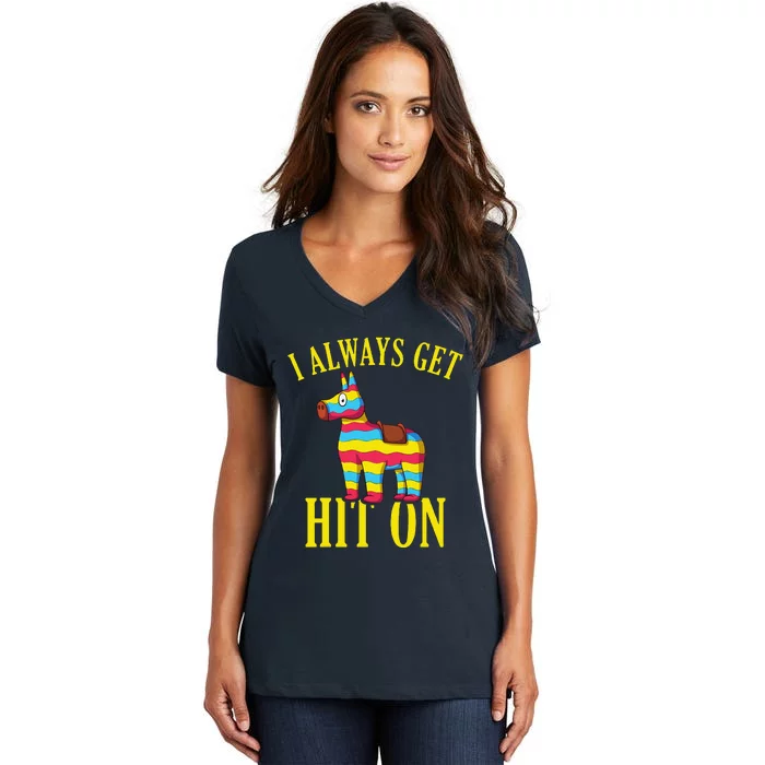 Funny Mexican Theme Party Cinco De Mayo Women's V-Neck T-Shirt