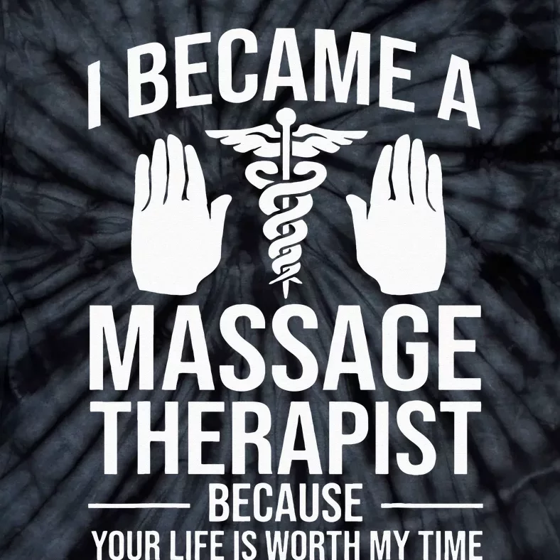 Funny Massage Therapist Gift For Wo Physical Therapy Tie-Dye T-Shirt