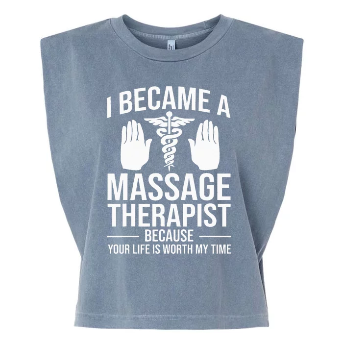 Funny Massage Therapist Gift For Wo Physical Therapy Garment-Dyed Women's Muscle Tee