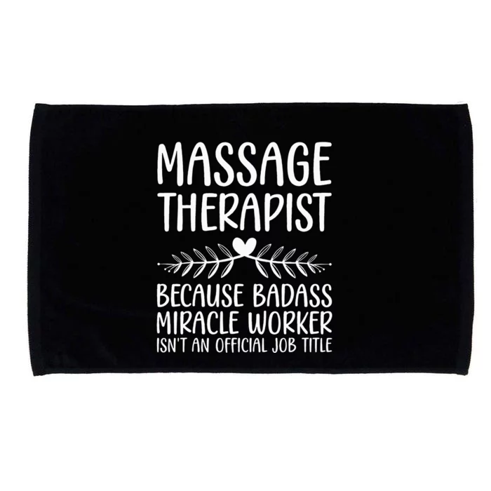 Funny Massage Therapy Design For Wo Massage Therapist Microfiber Hand Towel