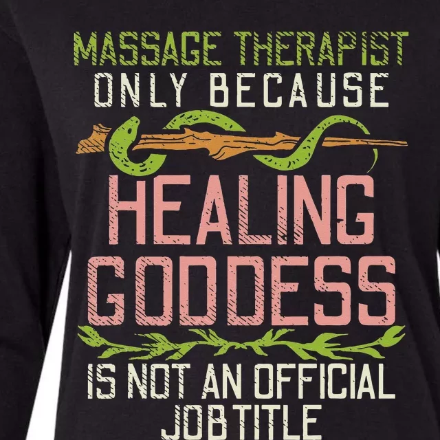 Funny Massage Therapy Therapist Womens Cotton Relaxed Long Sleeve T-Shirt