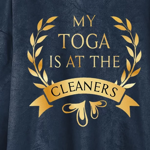 Funny My Toga Is At The Cleaners Party Hooded Wearable Blanket