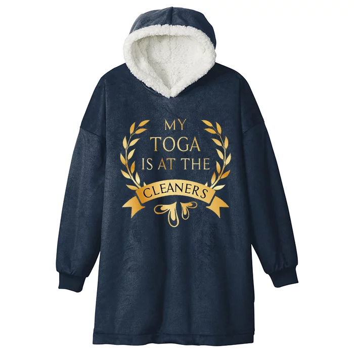 Funny My Toga Is At The Cleaners Party Hooded Wearable Blanket